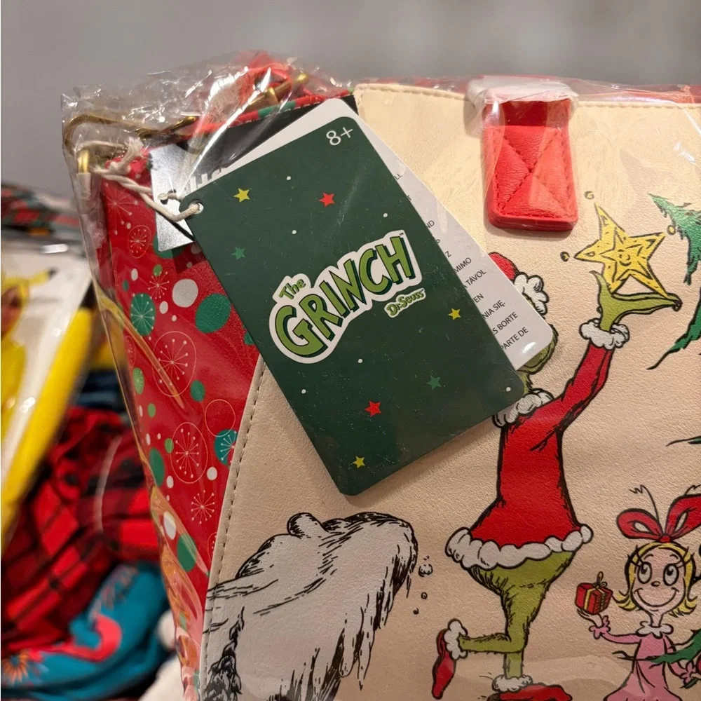 Loungefly Dr. Seuss How The Grinch Stole Christmas! Trio Tree Satchel Bag NEW - Picture 5 of 5